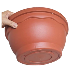 Vaso Cuia Rosa do Deserto (40X17X24) Cor Cerâmica RIQUEPLÁS na internet