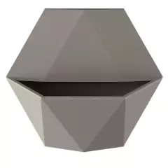 Vaso de Parede Favo 35 (4,5L) Cor Cimento JAPI