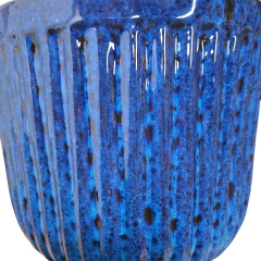 Imagem do Vaso de Cerâmica Linha Violeta (15) Azul BURGUINA
