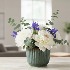 Vaso Cerâmica Violeta (11) Verde Caramelo BURGUINA - comprar online