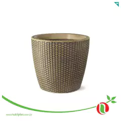 Vaso Treccia Redondo 24 (8,5L) Envelhecido NUTRIPLAN na internet