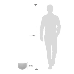 Vaso Redondo Rústico 33 (11L) Cor Mármore JAPI na internet