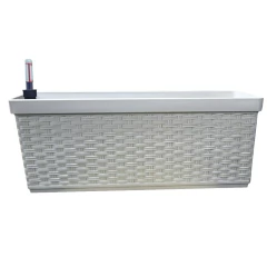 Vaso Jardineira Autoirrigável RATTAN (50x18) Cor Taupe OKLA