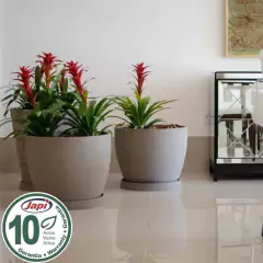 Vaso Europa Redondo 33 (18L) Cor Chumbo JAPI - loja online