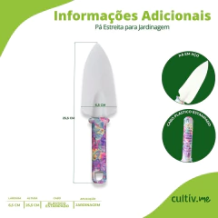 Pá Estreita em Aço Cabo Decorado para Jardinagem TOP GARDEN - comprar online