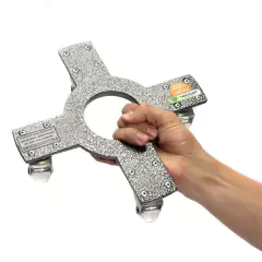 Suporte Alum. Invisível 21cm c/04 Rodas até 140kg TECH PLANT - Cultiv.me