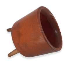 Vaso Doha Pequeno Pé Palito (22x19) Chocolate ALPE E ARITANA na internet