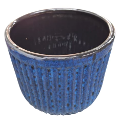 Vaso de Cerâmica Linha Violeta (15) Azul BURGUINA na internet