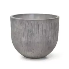 Vaso Relevo Redondo 30 (20,7L) Cimento Queimado NUTRIPLAN