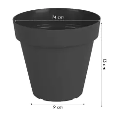 Vaso Sampa (14x13 cm) Cor Grafite VASART na internet