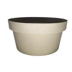 Vaso Cuia Bari Eco (15x7) Cor Cinza Taupe OKLA