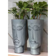 Vaso Face Homem Totem 85 (80L) Grafite NUTRIPLAN - Cultiv.me