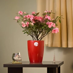 Vaso Cachepot Alto Oxford (15x19) Cor Vermelho OKLA