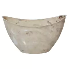 Vaso Canoa Stone P (600ML) Travertno Marmorizado INJEPLASTEC