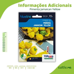 Semente de Pimenta Jamaican Yellow Blueline TOPSEED - comprar online