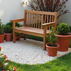 Pedra Seixo Branca Média (5kg) ALL GARDEN - loja online