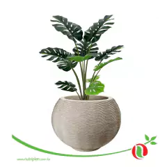Vaso Ondulado Redondo 26 (20L) Cor Granito NUTRIPLAN na internet