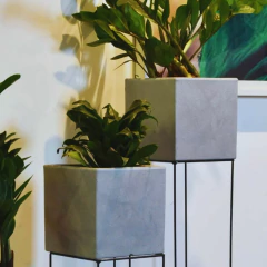 Imagem do Vaso Cubo (20x20) Cor Antique Camurça VASART