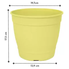 Vaso Aquarela 4,5 (3,5L) Amarelo Claro NUTRIPLAN - comprar online