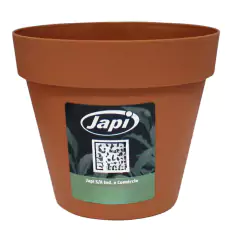 Vaso Plástico Unique 12 (12X10,5cm) Cor Terracota JAPI - comprar online