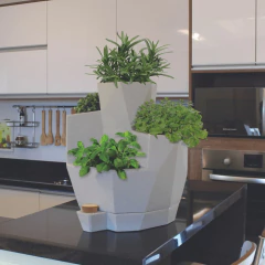 Vaso Jardim de Temperos Vida (15L) Cor Cimento JAPI