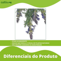 Buquê de Lavanda Artificial (44cm) Roxo SMO - Cultiv.me