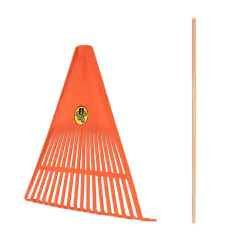 Vassoura Plástica Jardim c/Cabo 18 Dentes Laranja TRAMONTINA - comprar online