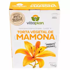 Fertilizante Orgânico Torta Vegetal de Mamona (1kg) VITAPLAN - Cultiv.me