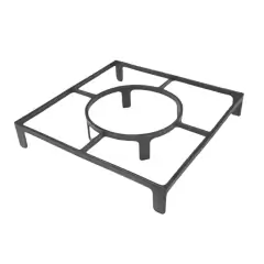 Suporte Plástico Rasteiro para Vasos (24cm) Preto NUTRIPLAN