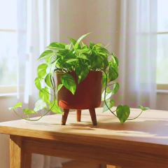 Imagem do Vaso Doha Pequeno Pé Palito (22x19) Chocolate ALPE E ARITANA