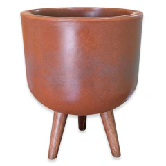 Vaso Doha Médio Pé Palito (31x25) Chocolate ALPE E ARITANA