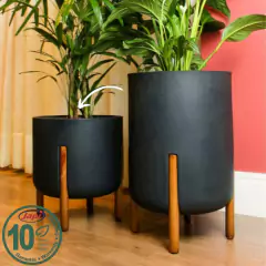 Vaso Cilíndrico Decore 33 (16L) Cor Chumbo JAPI na internet