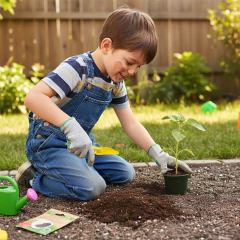 Pazinha Larga de Plástico para Jardim (Amarelo) OKLA - loja online