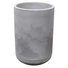 Vaso Match 36 com Prato (36L) Cor Cimento Queimado JAPI