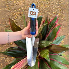 Pá Estreita Inox Cabo Emborrachado Jardinagem ALPE E ARITANA