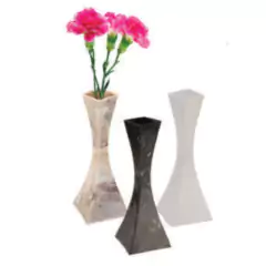 Vaso Flores Solitário Stone (Café Marmorizado) INJEPLASTEC - comprar online