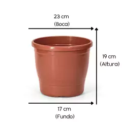 Vaso primavera Nº4 cor cerâmica (5,6L) NUTRIPLAN - comprar online