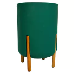 Vaso Cilíndrico Decore 34 (28L) Verde Musgo JAPI