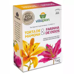 Fertilizante Torta De Mamona + Farinha De Osso (1Kg)VITAPLAN