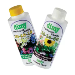 Kit Fertilizantes NPK 10-10-10 + NPK 04-14-08 (120ml) DIMY