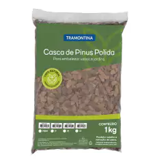 Casca de Pinus Polida Tamanho Mini (1kg) TRAMONTINA