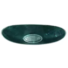 Vaso Canoa Stone M (1,5L) Verde Marmorizado INJEPLASTEC - Cultiv.me