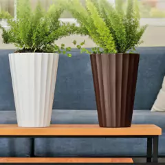 Vaso Creta Cônico 24 (3L) Cor Tabaco NUTRIPLAN - Cultiv.me