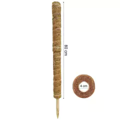 Tutor Fixo de Fibra de Coco para Plantas (80cm) TOP GARDEN - comprar online