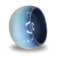 Vaso Bacia Cerâmica Intense (13) Azul Névoa BURGUINA na internet