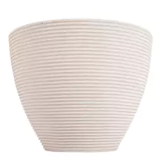Vaso Cone Baixo Riscato 36 (38L) Branco Mármore VASAP - Cultiv.me