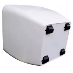 Vaso Autoirrigável Oxford com Rodas (30X30X29) Branco OKLA - Cultiv.me