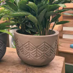 Vaso Tribo Redondo 42 (22L) Macchiato JAPI - Cultiv.me