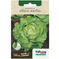 Sementes de Alface Aurélia (Manteiga) TOPSEED