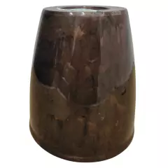 Vaso Redondo Stone (150mm) Café Marmorizado INJEPLASTEC - Cultiv.me
